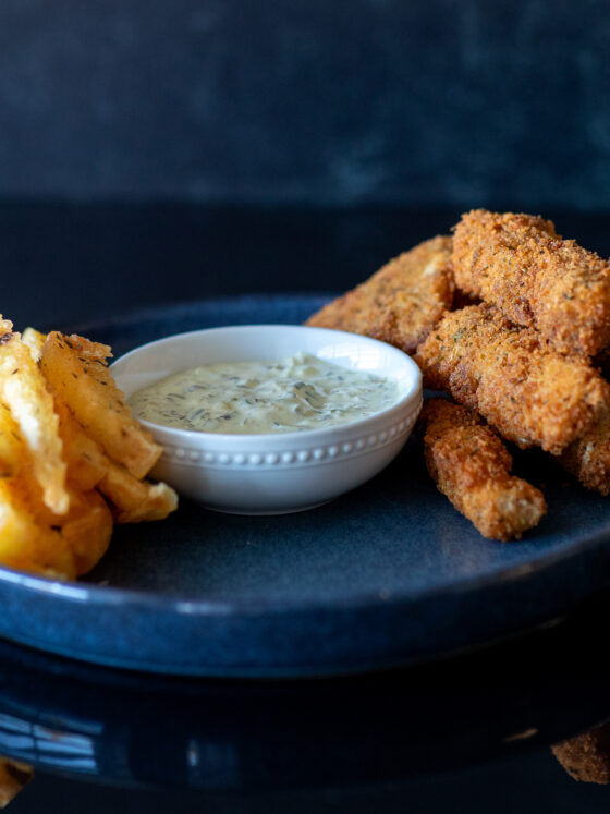 Fish Sticks and Crinkle Cut Fries